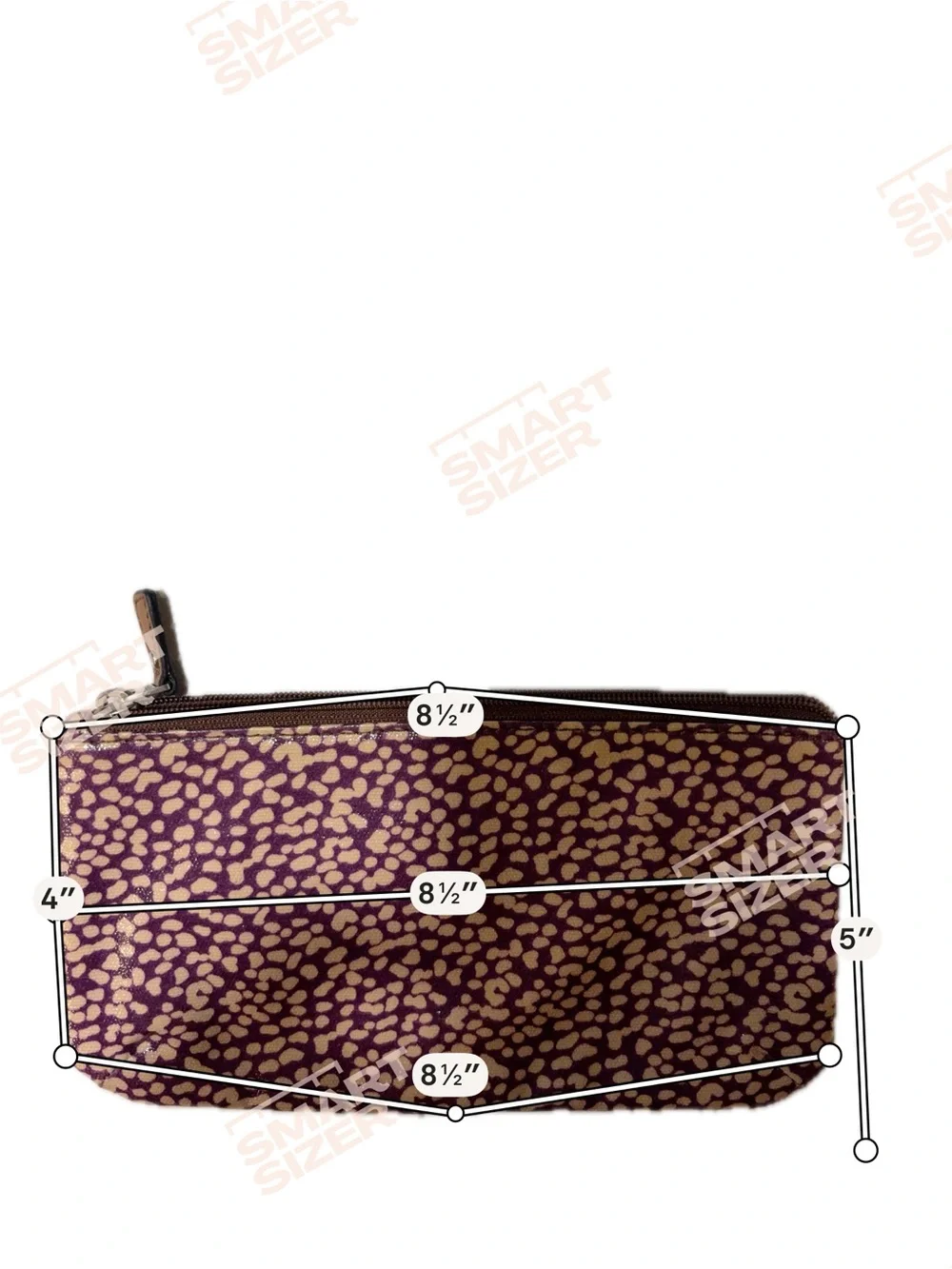 Fossil Purple and Tan Patterned Zip Pouch - Women’s Accessory